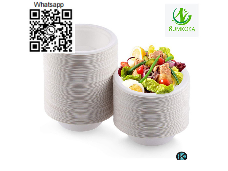 bagass bowl biodegrad bowl paper salad bowl