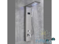 Хидромасажен душ панел Райнфал в сив цвят от PanelBG